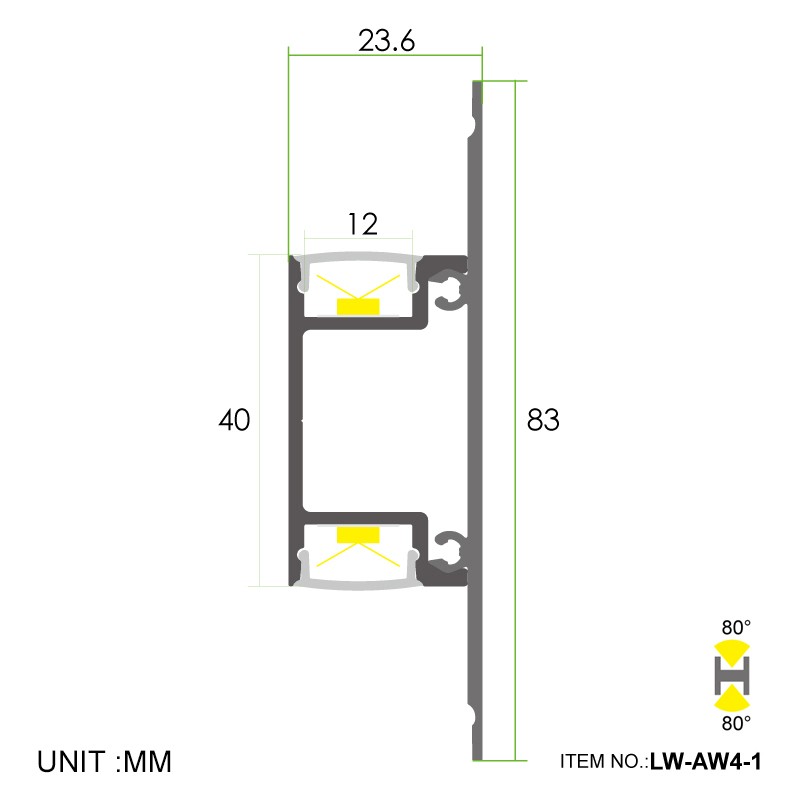 AW4-1 קיר למעלה/למטה 23.6x83 מ