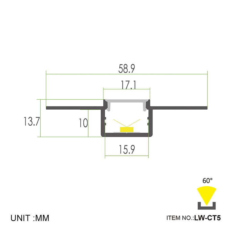 CT5 ללא גימור 58.9x13.7 מ