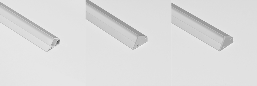 Wall washing recessed aluminum led channel with mounting clip