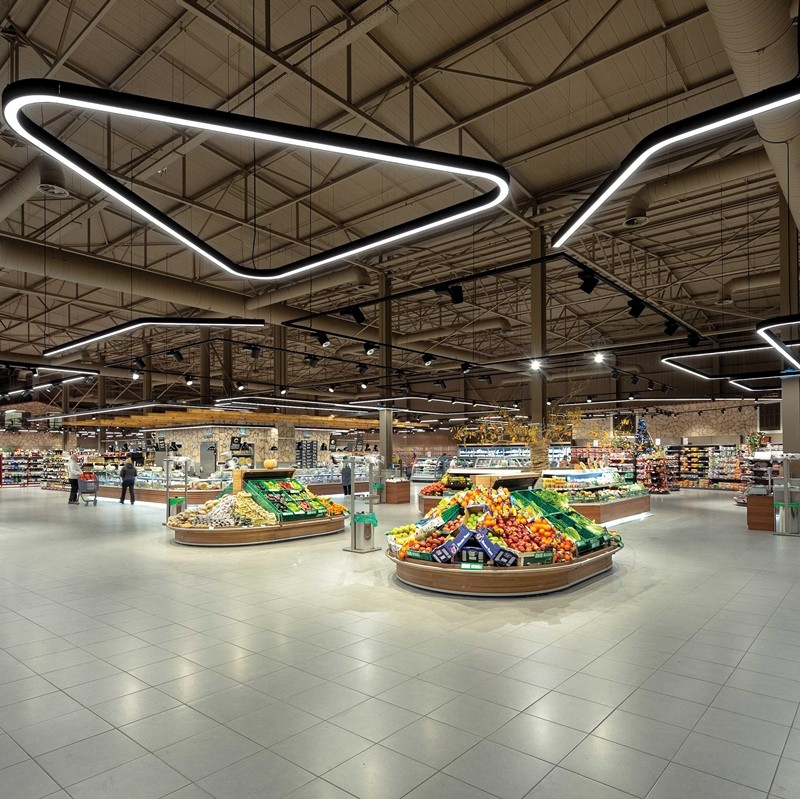 C50S 50mm Curved led Suspended Linears