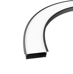 Supply CR50 50mm bendable curved recessed profile 64x45.1mm Factory ...