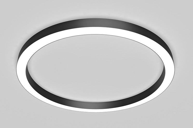 Perfil de aluminio LED con curva de flexión C50S de 50 mm