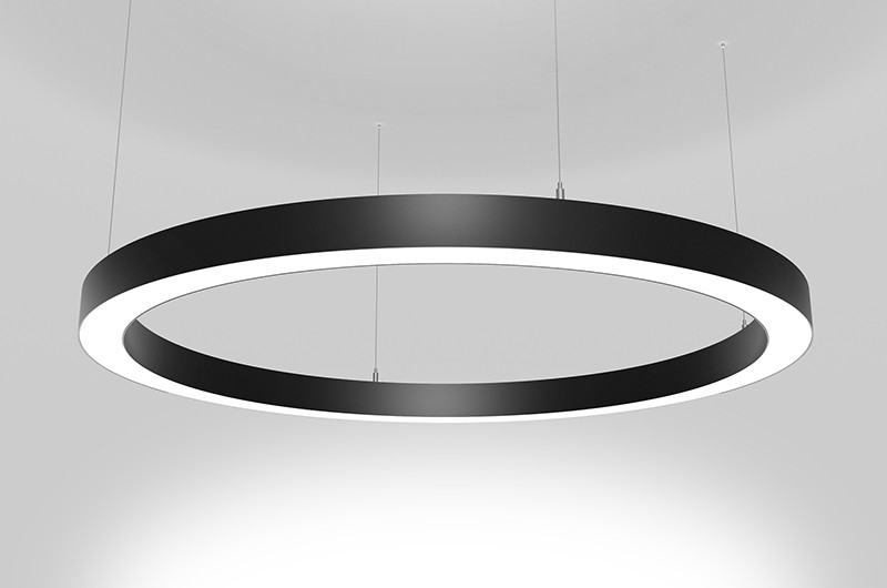 Perfil de aluminio LED con curva de flexión C50S de 50 mm