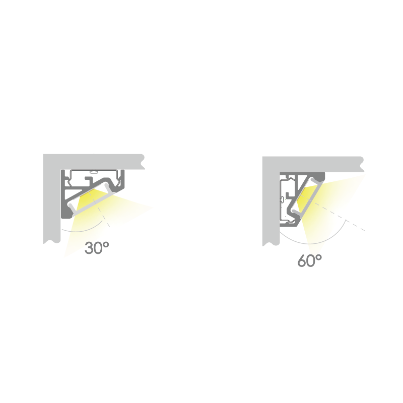 AV2 Corner 30°/60° 20x16mm