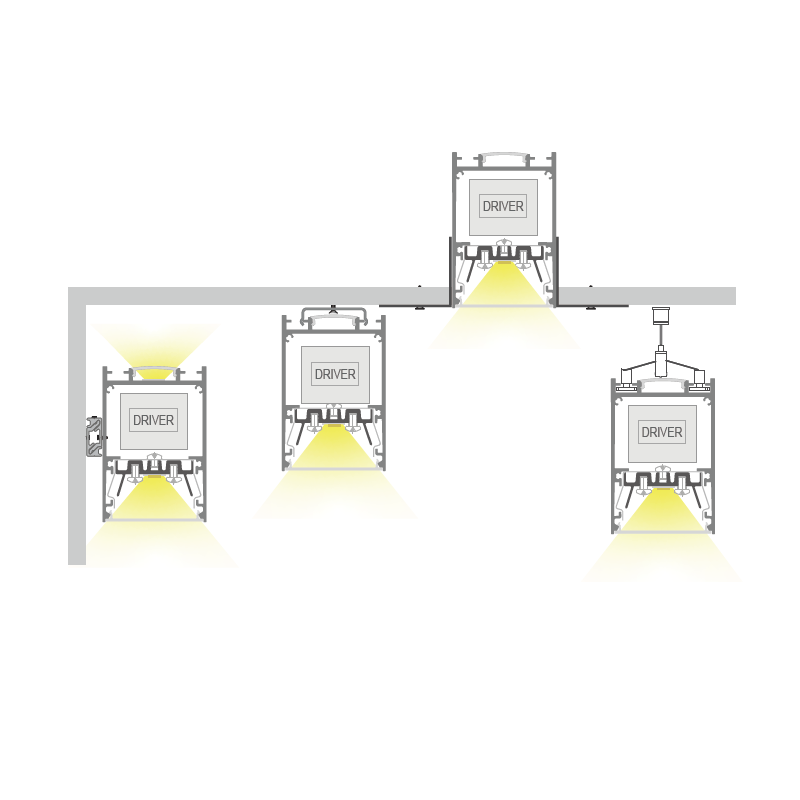 P50N Driver built-in up/down 50x75mm
