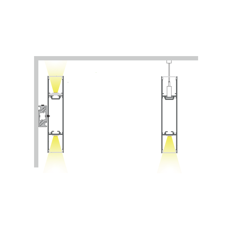 P24 H LED-profiili 25x120mm