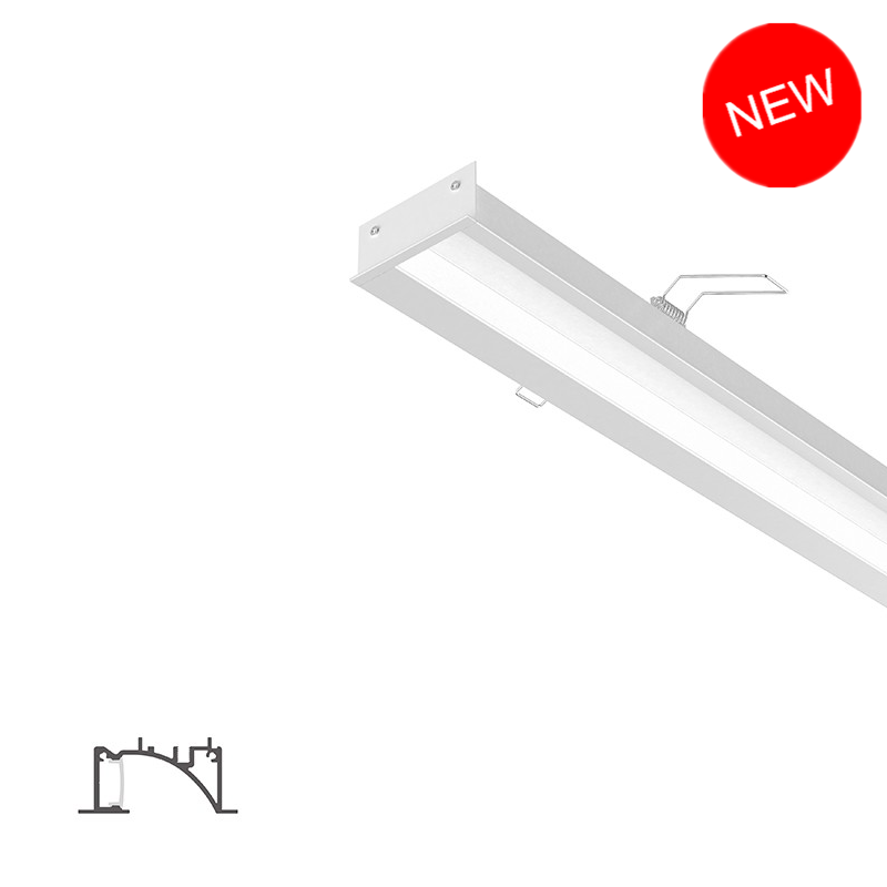AW1-50 Indirecte inbouwspot 23,5x50mm