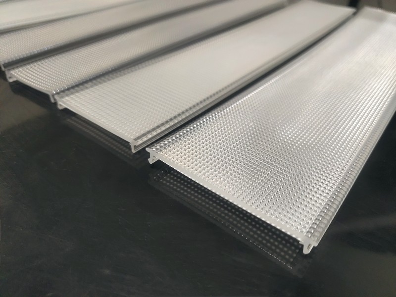 Micro-prismatische diffusors voor verblindingsbeperking