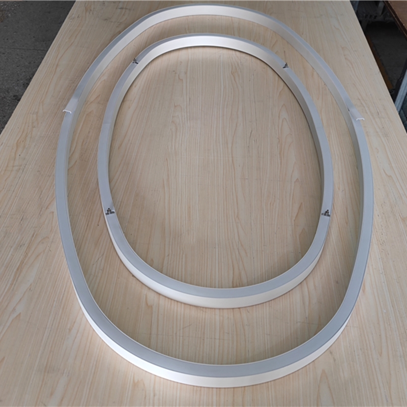 C25H Oval Shape Aluminium Profiles