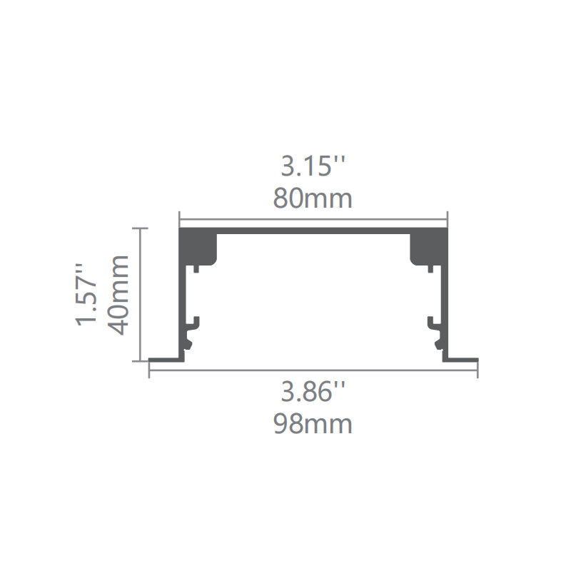 CRX80 80mm Recessed Circle LED light