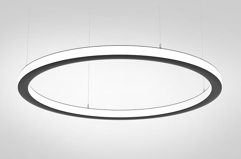 CS35D Luminaria LED circular de doble cara de 35 mm