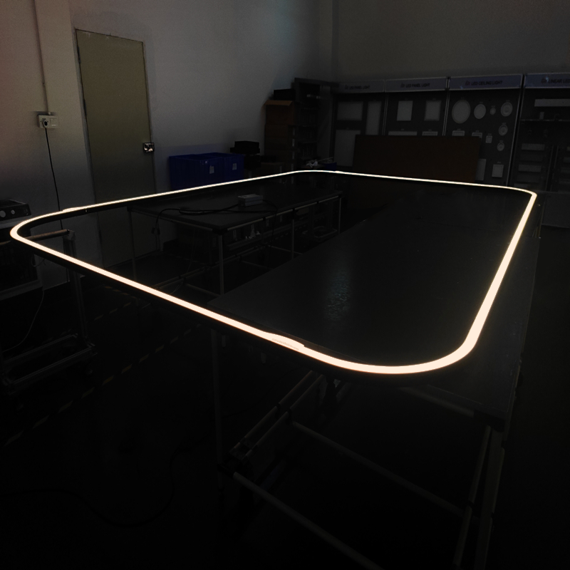 Encaixe LED retangular arredondado C35