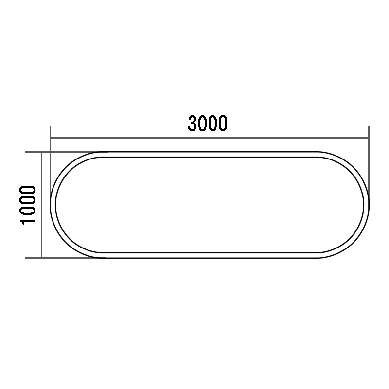 C50N rondrechte vorm ophanging gebogen profiel