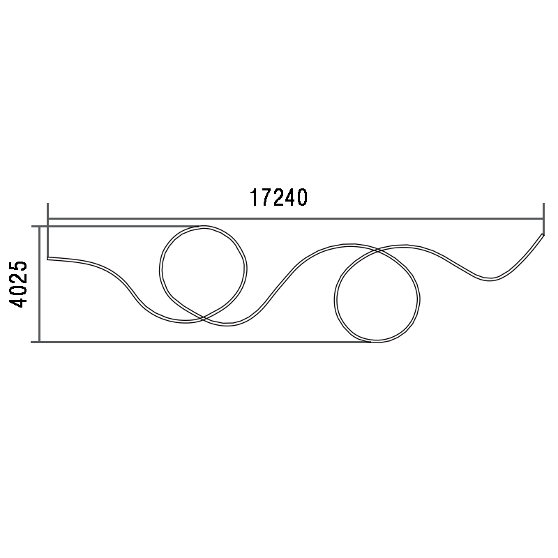 PROFIL DE BANDE LUMINEUSE COURBE C50S
