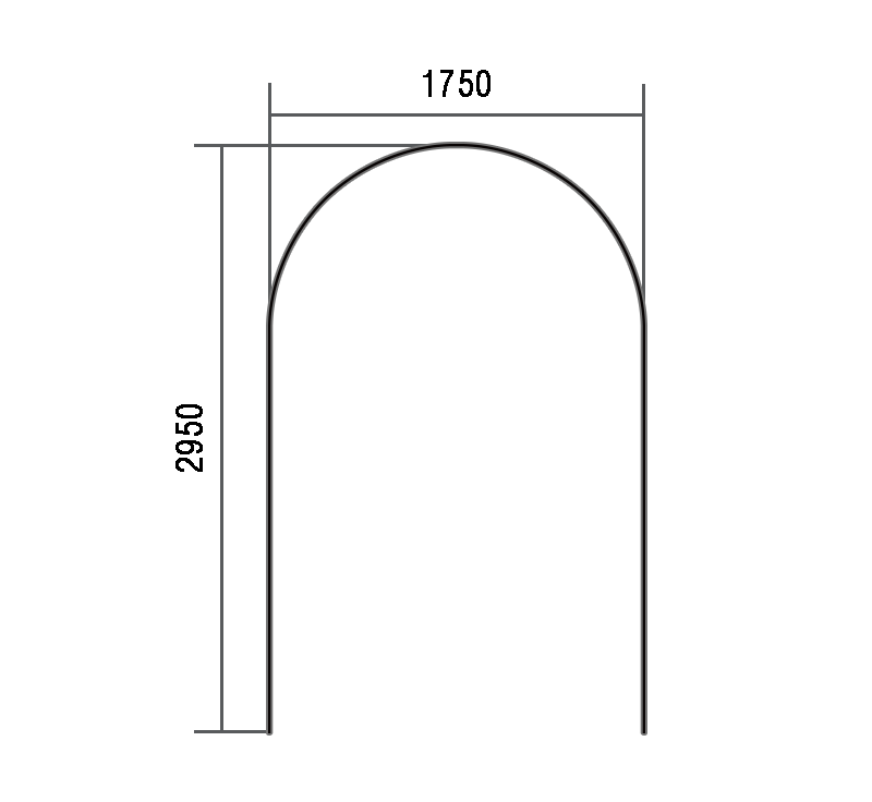 פרופיל מעוקל שקוע בצורת CR35 U