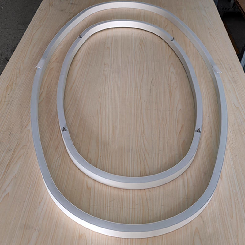 Profili in alluminio di forma ovale C25H
