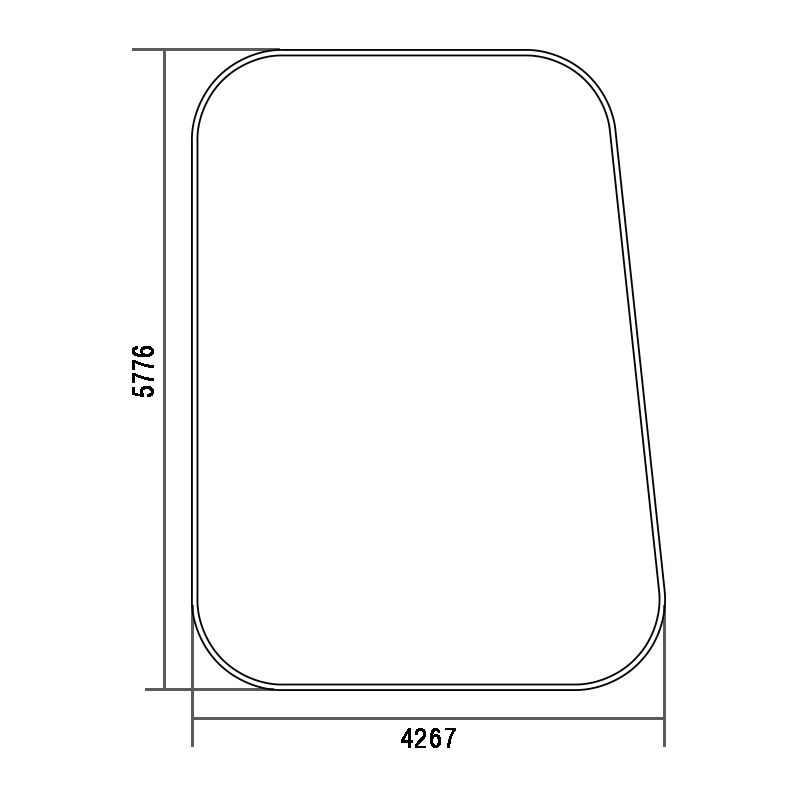 CR50N Rectangle with Rounded Corners Profile