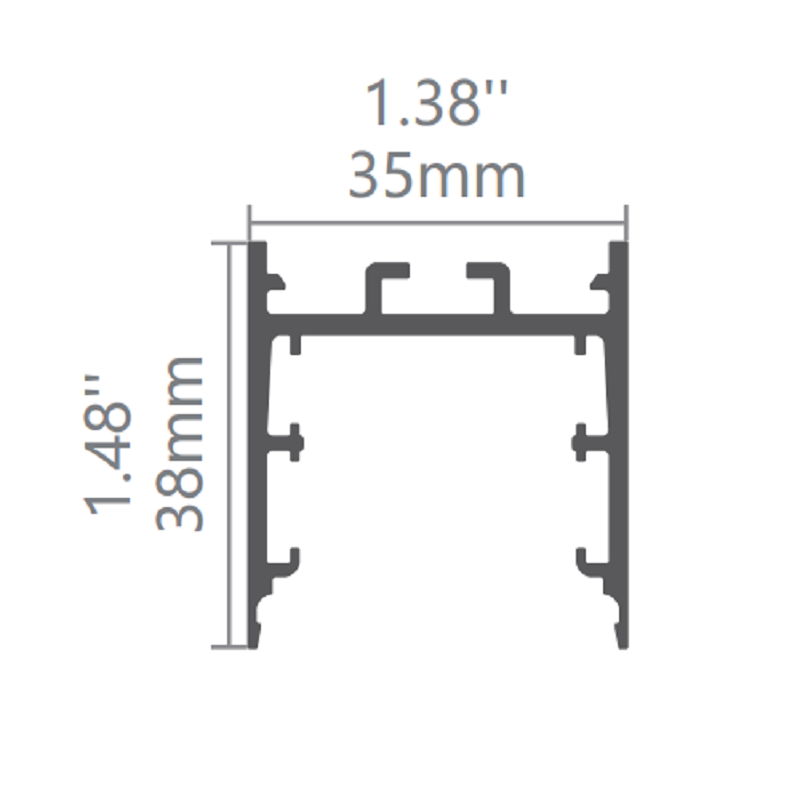 C35 Basketball Court Shape Linear Curved Led Fitting