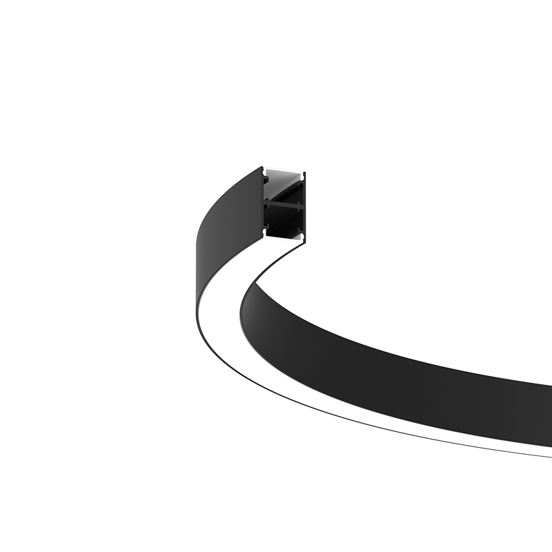 C25H 25mm Curva de Superfície LED Extrusão