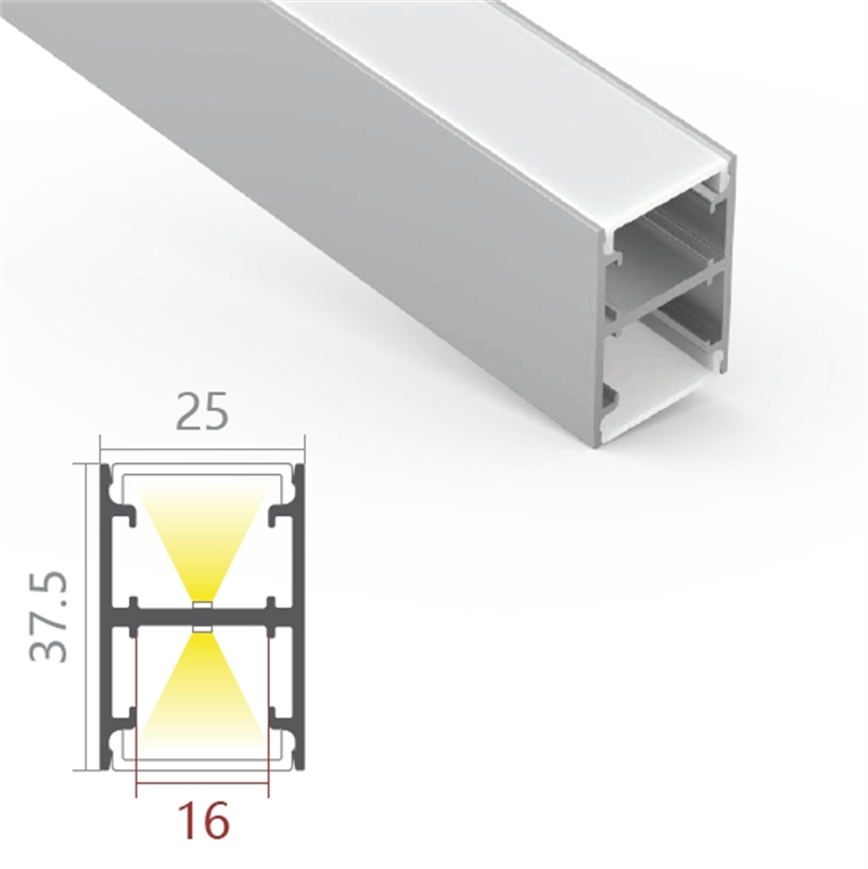 Perfil LED C25H H 25*37,5mm