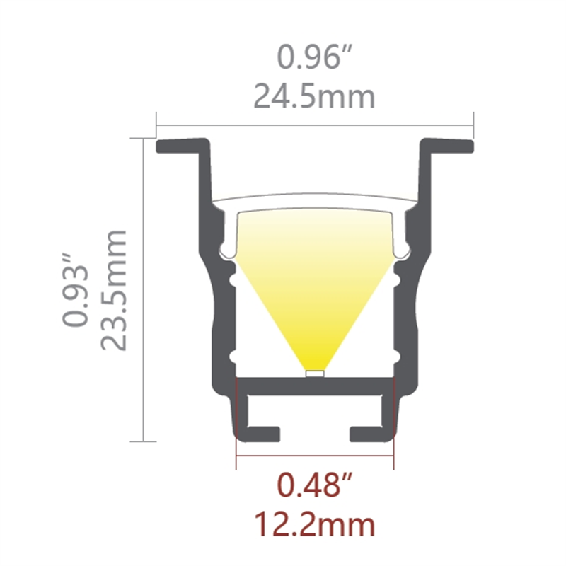 ARD2 Recessed 24.5x23.5mm