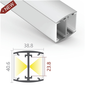 Perfil LED CS35D 38,8 x 40,6 mm