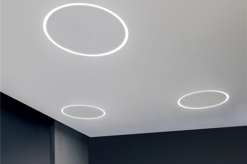 Encaixe LED curvo embutido CR35 35mm