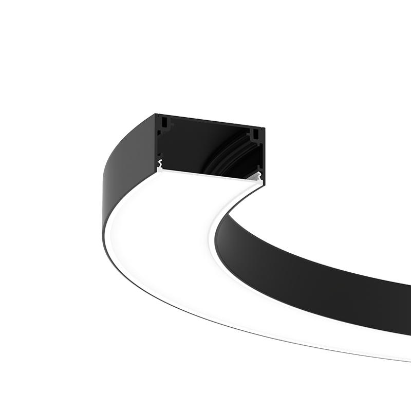 Perfil curvo LED dobrável CX80 de 80 mm