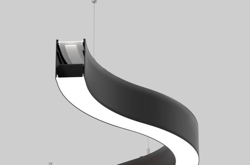 مصباح LED منحني CX65H مقاس 65 مم
