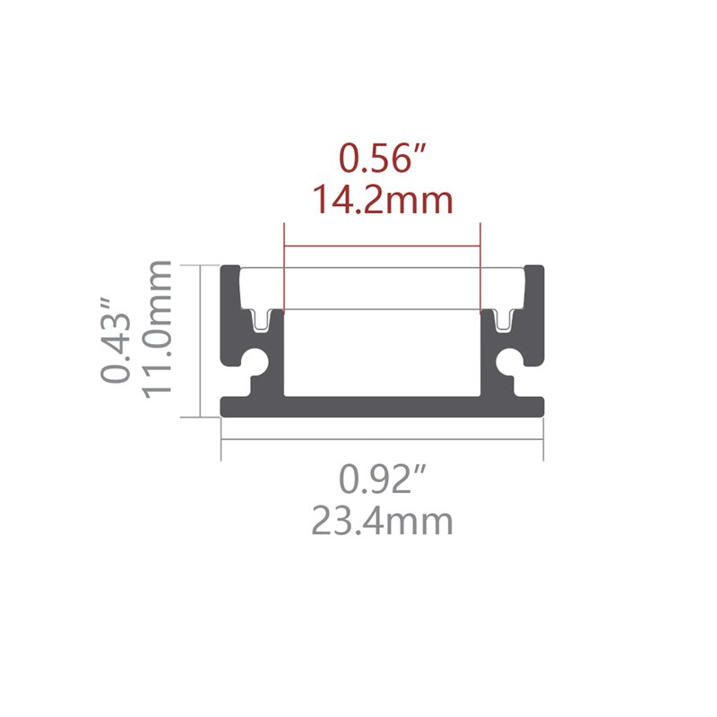 AD-lattia 23,4x11 mm