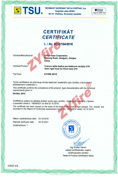 Certificado EN694