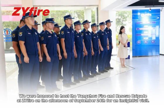Visita dei vigili del fuoco e di soccorso di Yangzhou il 24 settembre