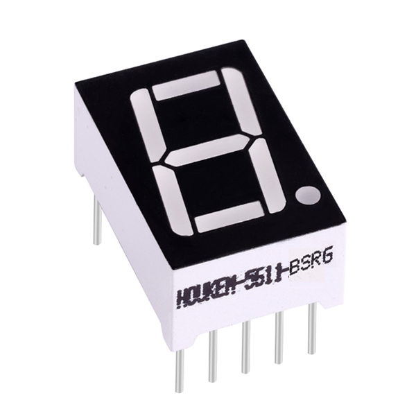 Amber color 1 digit 7 segment led display 0.56 inch Factory