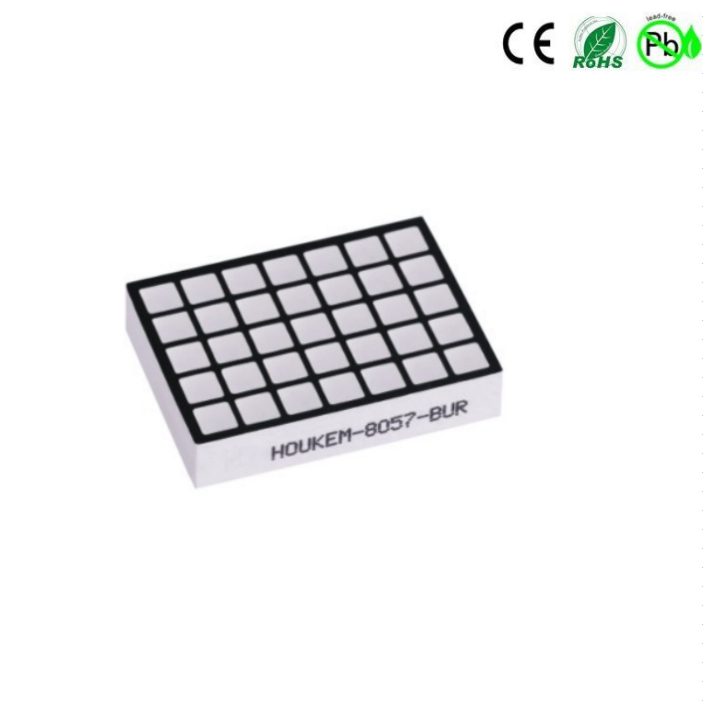 HOUKEM-8057-AB kwadratowy wyświetlacz LED z matrycą punktową 5x7
