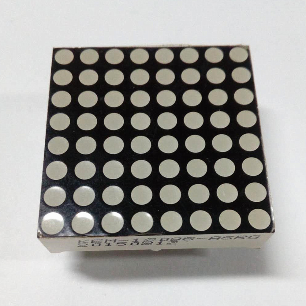 3mm 8x8 led dot matrix display round dots red color KEM-12088-A/BSR Factory