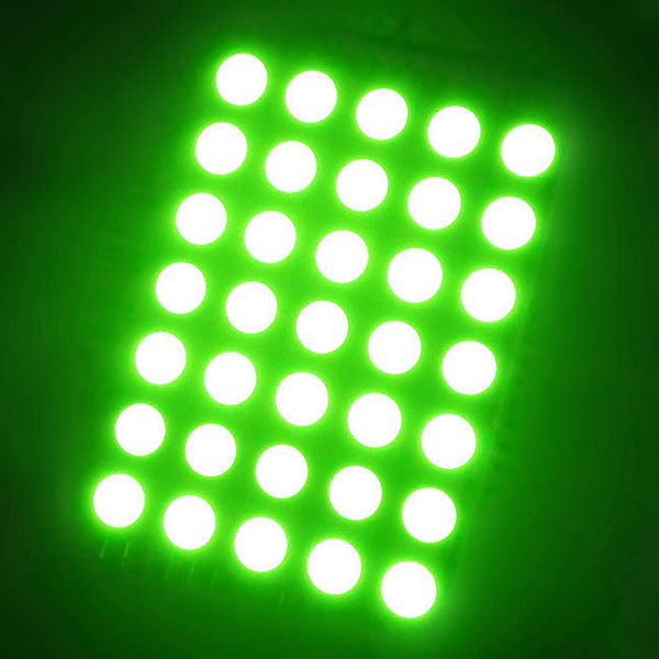 Amber 2 inch 5x7 led dot matrix display Factory