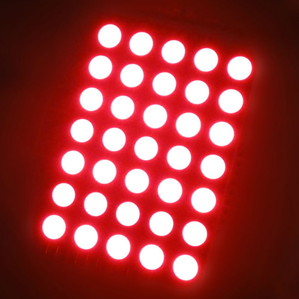 5mm 5x7 led dot matrix