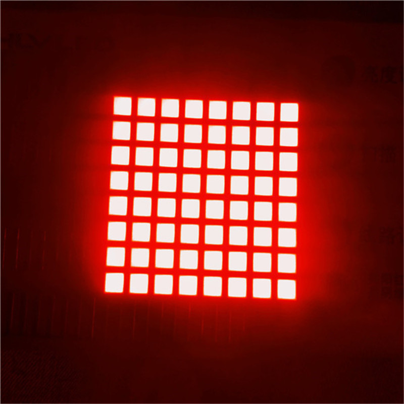 square 8x8 dot matrix display