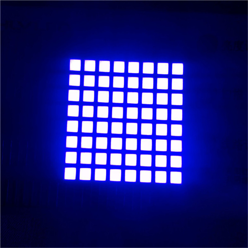 3mm white square 8x8 dot matrix display Factory