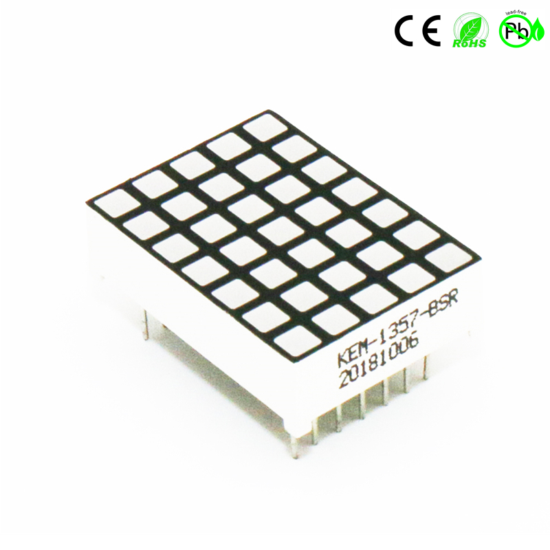 Tela pequena matriz de pontos quadrada 5x7 1357 LED