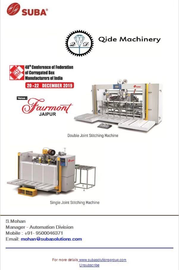 48th FCBM box stitching machine 2019