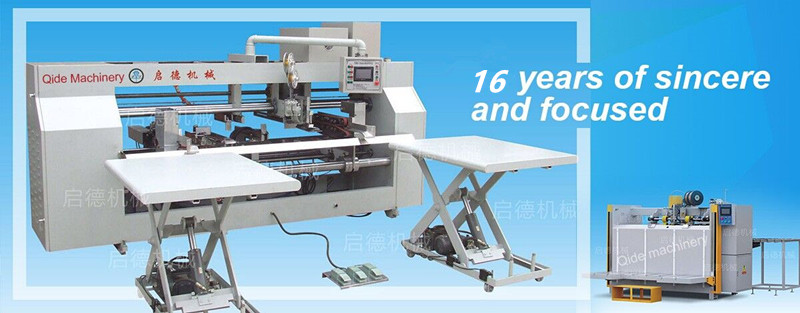 corrugated heavy duty box stitcher