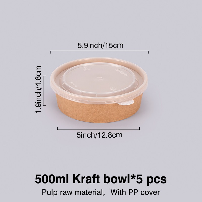 Disposable paper bowl