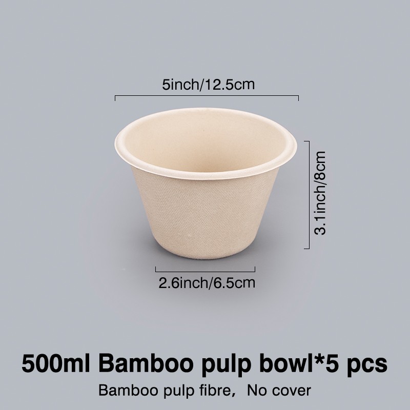 Bamboo pulp bowl