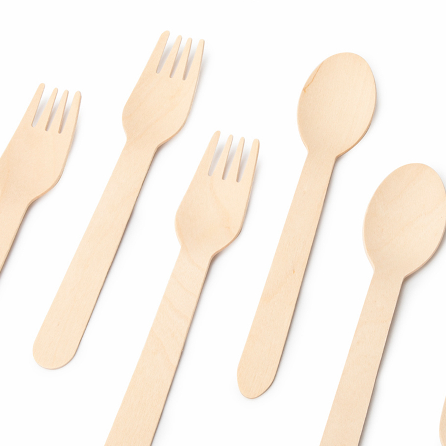 Wooden fork spoon disposable fork spoon