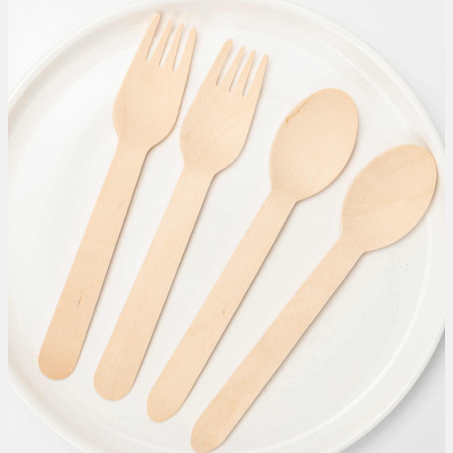 Wooden fork spoon disposable fork spoon