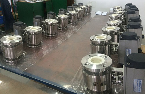 Foyo supply Pneumatic Ceramic Ball Valves to a new project of coal fired power plant in Indonesia