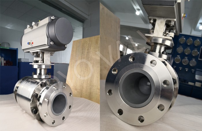 Si3N4 Silicon Nitride Lined Ball Valve
