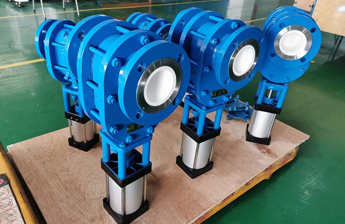 Pneumatic Ceramic Double Gate Valves for Fly Ash
