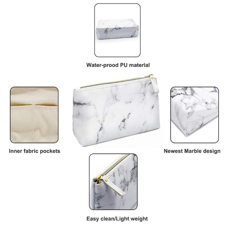 Cosmetic Bag Marble Pattern